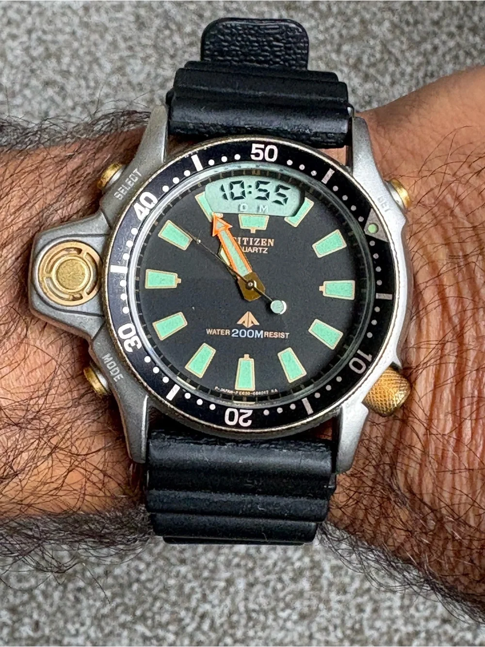 Citizen Aqua land Diver Limited Edition Anniversary 200M Ana+Digi Quartz Watch